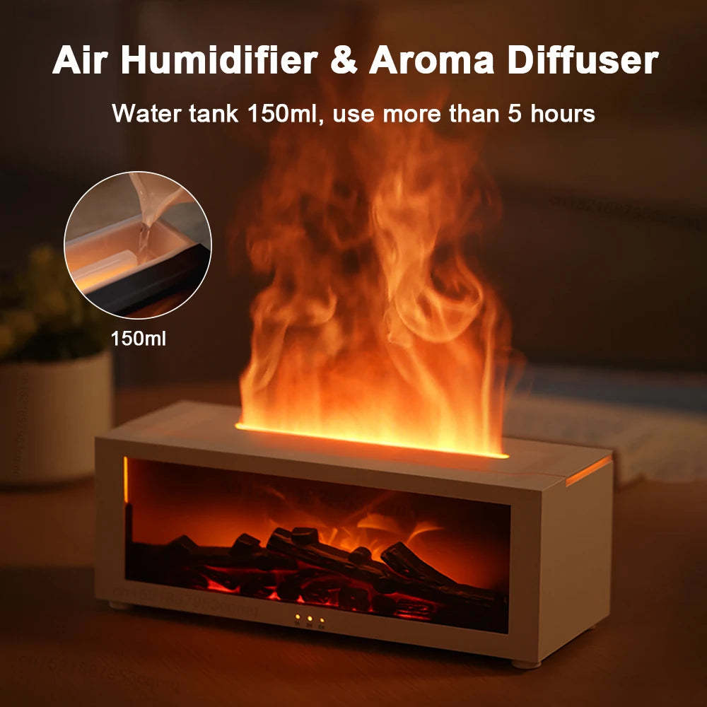 3D Flame Fireplace Humidifier, ( Free Shipping )