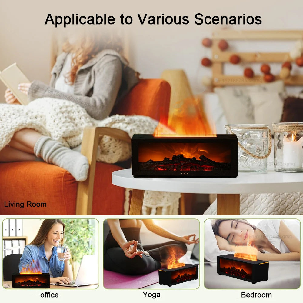 3D Flame Fireplace Humidifier, ( Free Shipping )