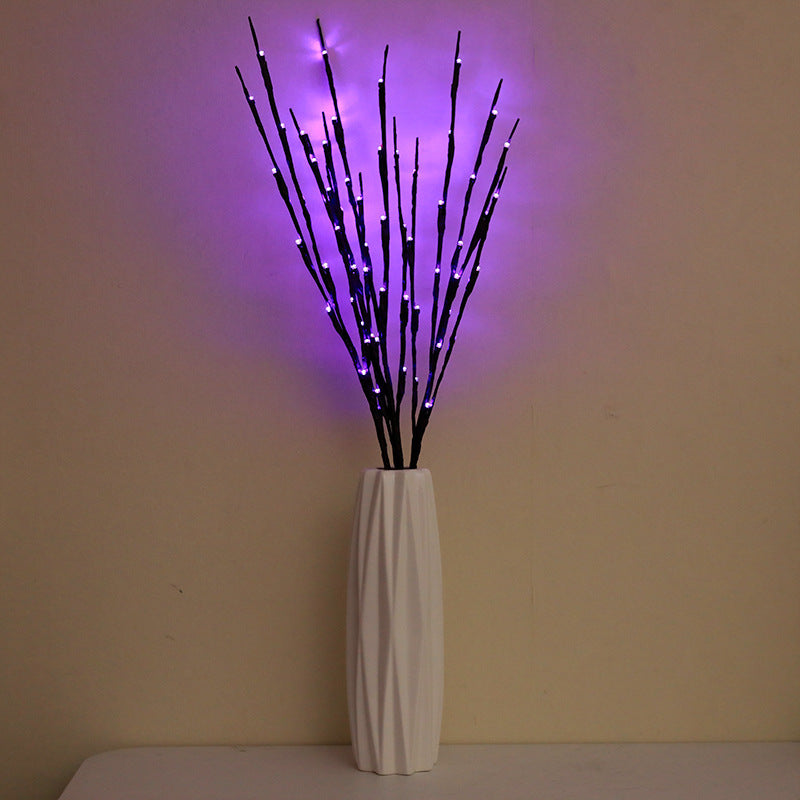 LED Simulation Branch Lamp Romantic Bedroom Layout